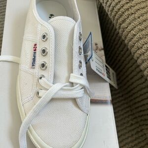 Superga brand new white sneakers 7
